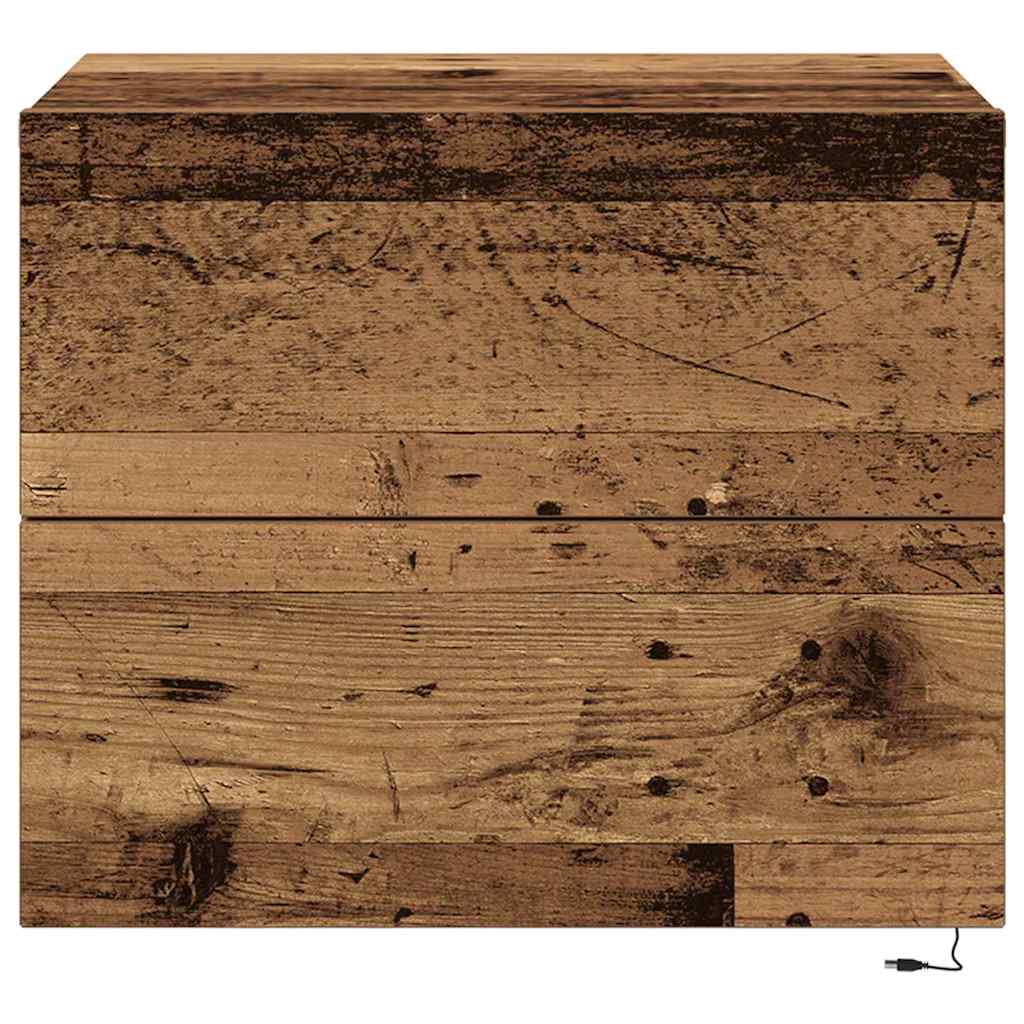 Armadio da Notte con cassetto Legno vecchio 50 x 39 x 41 cm