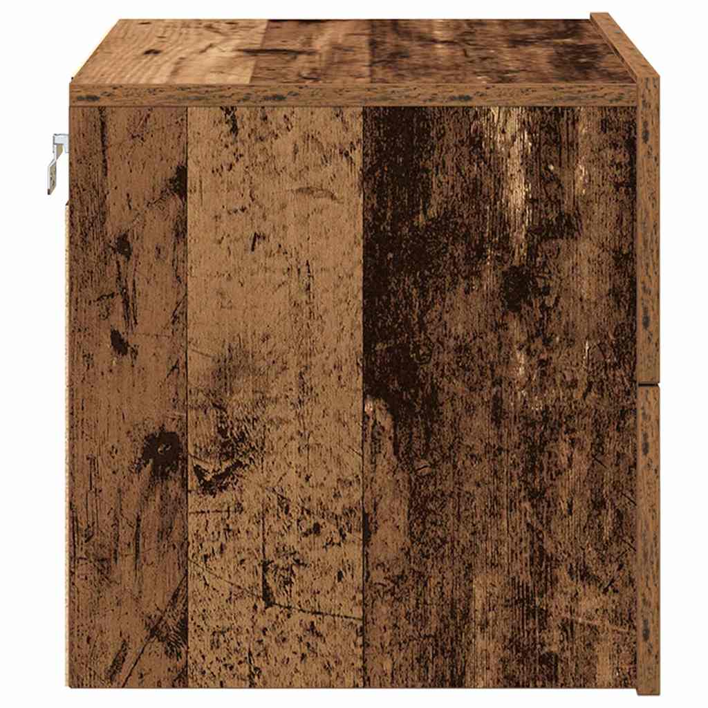 Armadio da Notte con cassetto Legno vecchio 50 x 39 x 41 cm