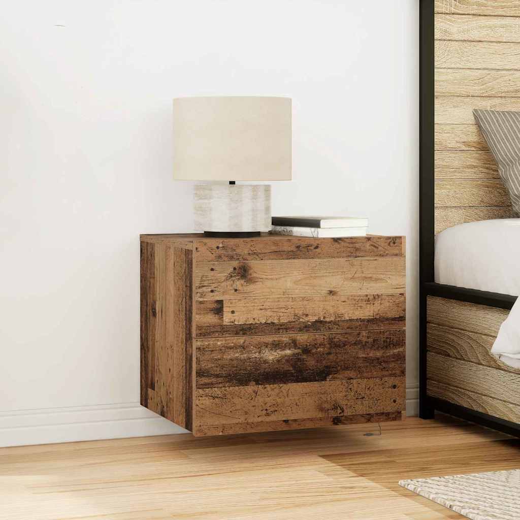 Armadio da Notte 2 pcs Legno vecchio 50 x 39 x 41 cm