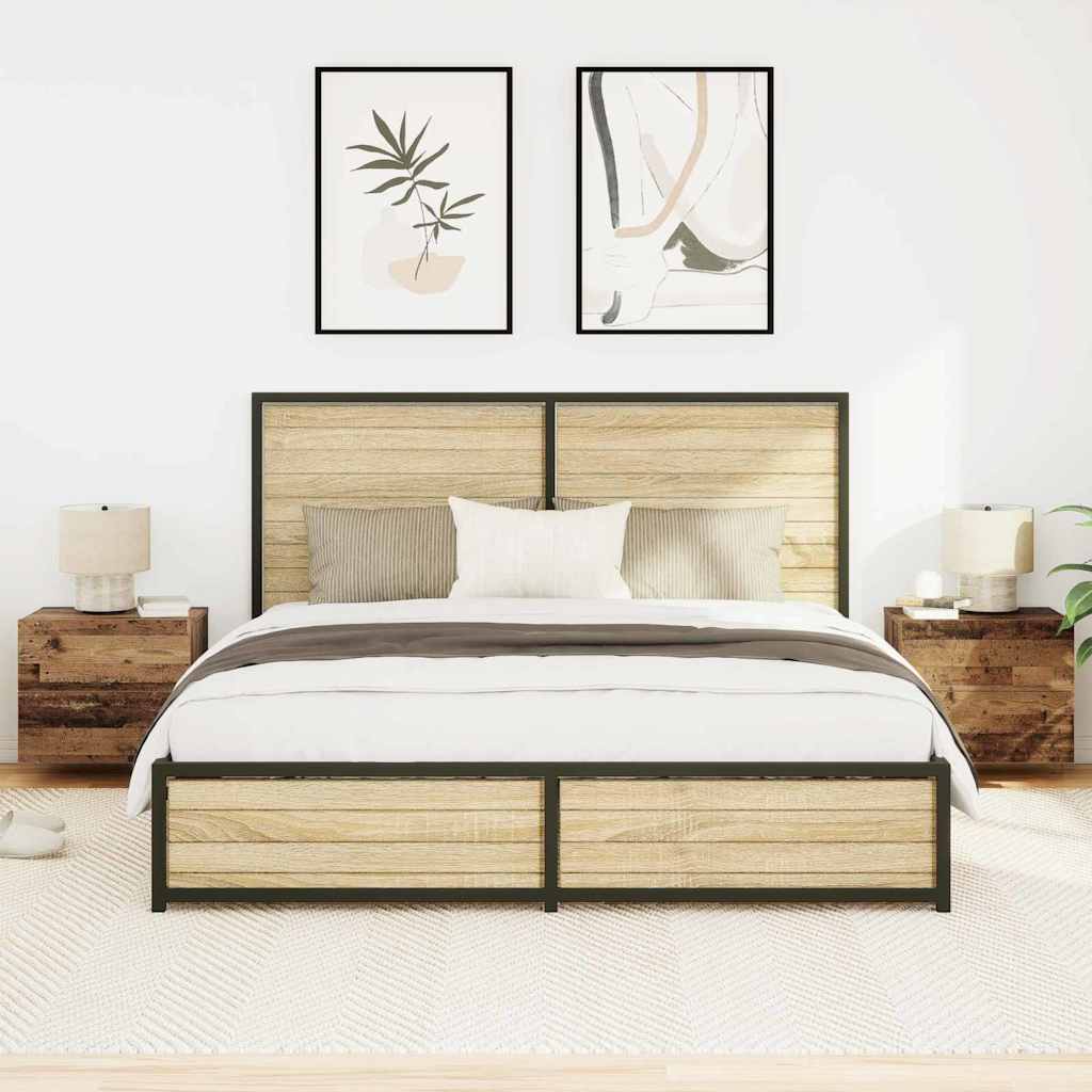 Armadio da Notte 2 pcs Legno vecchio 50 x 39 x 41 cm