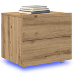 Armadio da Notte 2 pcs Rovere artigianale 50 x 39 x 41 cm