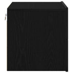 Armadio da Notte Rovere Nero 50 x 39 x 41 cm Legno multistrato