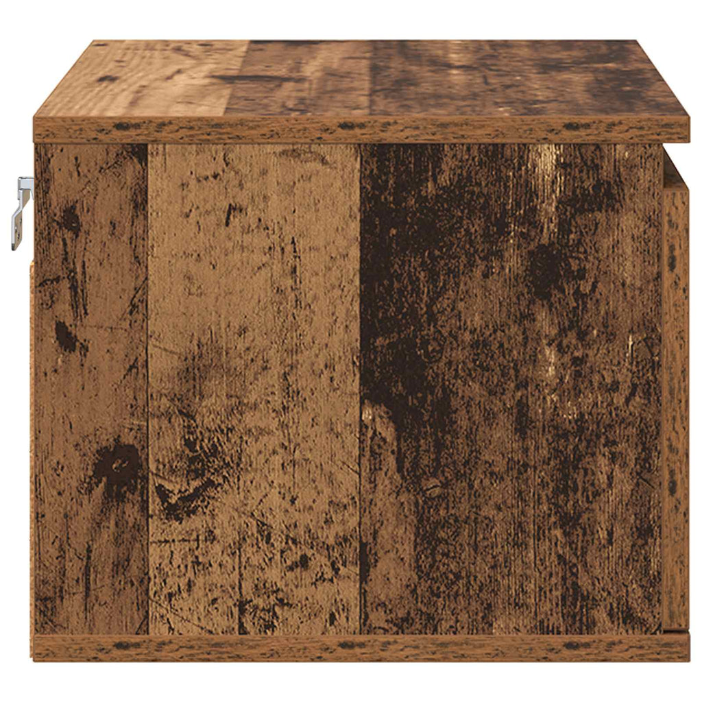 Mobiletto da comodino a parete Legno vecchio 50 x 36 x 30 cm