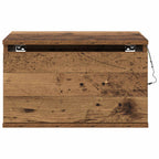 Mobiletto da comodino a parete con cassetto 2 pcs Legno vecchio
