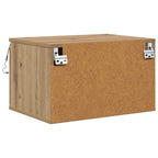 Mobiletto da comodino a parete con cassetto Rovere artigianale