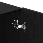 Set mobile TV Rovere Nero 100 x 30 x 41 cm Legno multistrato