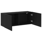 Set mobile TV Rovere Nero 100 x 30 x 41 cm Legno multistrato