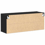 Set mobile TV Rovere Nero 100 x 30 x 41 cm Legno multistrato