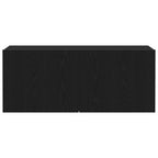 Set mobile TV Rovere Nero 100 x 30 x 41 cm Legno multistrato