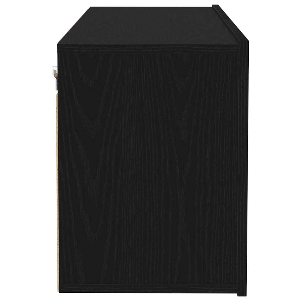 Set mobile TV Rovere Nero 100 x 30 x 41 cm Legno multistrato
