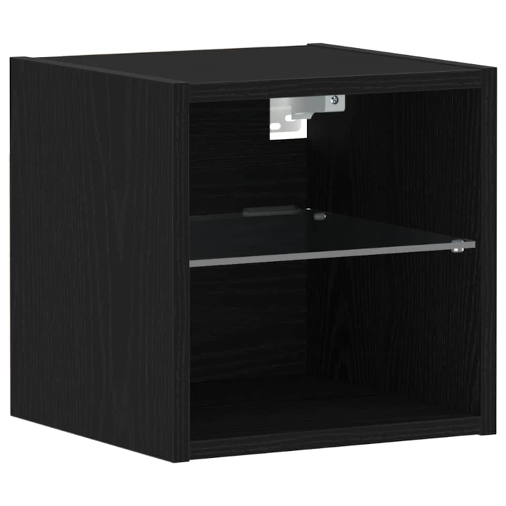 Armadio da letto a muro LED Nero 30 x 28,5 x 30 cm