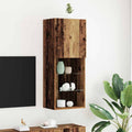 Set mobile TV con LED Legno vecchio 40,5 x 30 x 102 cm