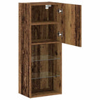 Set mobile TV con LED Legno vecchio 40,5 x 30 x 102 cm