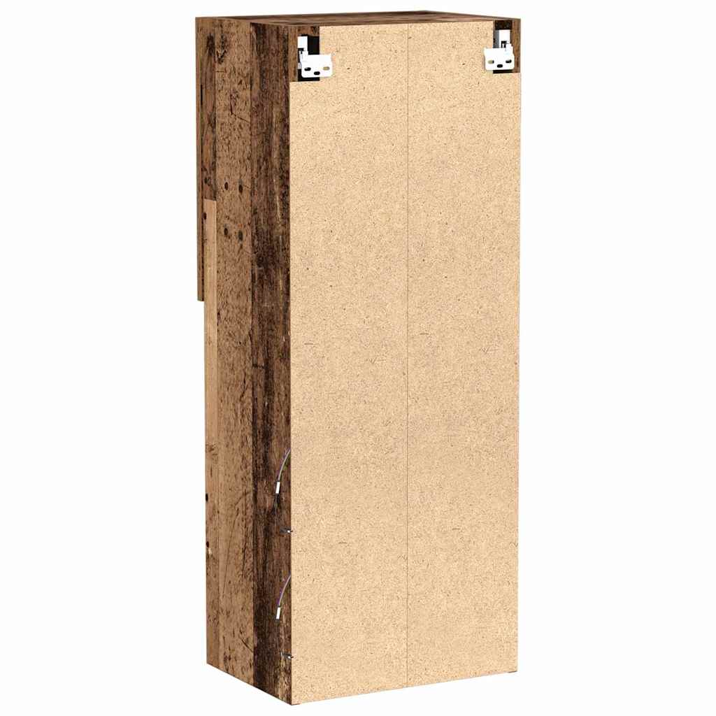 Set mobile TV con LED Legno vecchio 40,5 x 30 x 102 cm