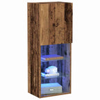 Set mobile TV con LED Legno vecchio 40,5 x 30 x 102 cm
