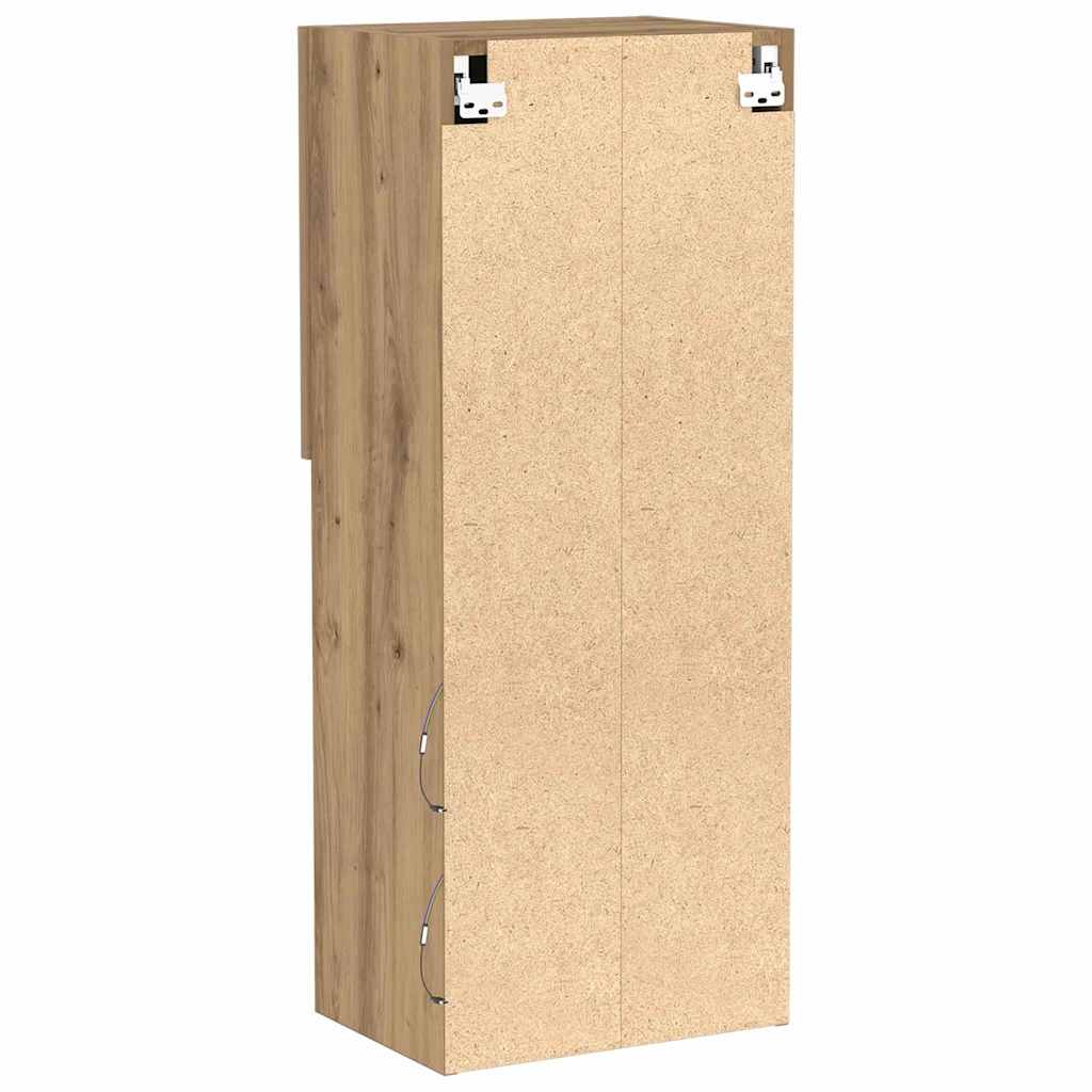 Set mobile TV con LED Rovere artigianale 40,5 x 30 x 102 cm