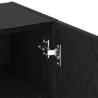 Set mobile TV Rovere Nero 40,5 x 30 x 102 cm Legno multistrato