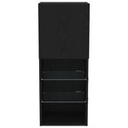 Set mobile TV Rovere Nero 40,5 x 30 x 102 cm Legno multistrato