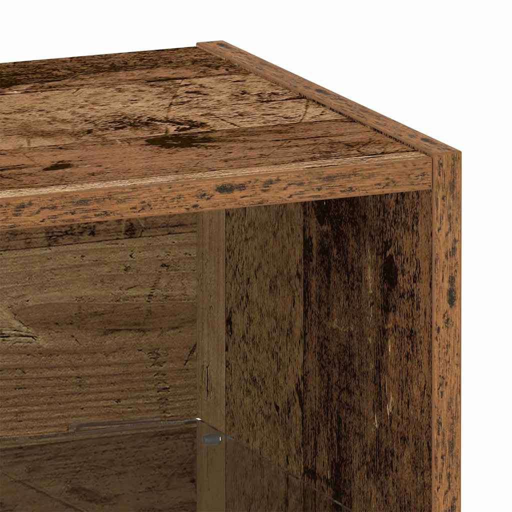 Mensola galleggiante con luce LED Marrone 40 x 28,5 x 40 cm