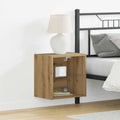 Mensola galleggiante con luce LED Marrone 40 x 28,5 x 40 cm