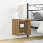 Mensola galleggiante con luce LED Marrone 40 x 28,5 x 40 cm