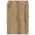 Mensola galleggiante con luce LED Marrone 40 x 28,5 x 40 cm