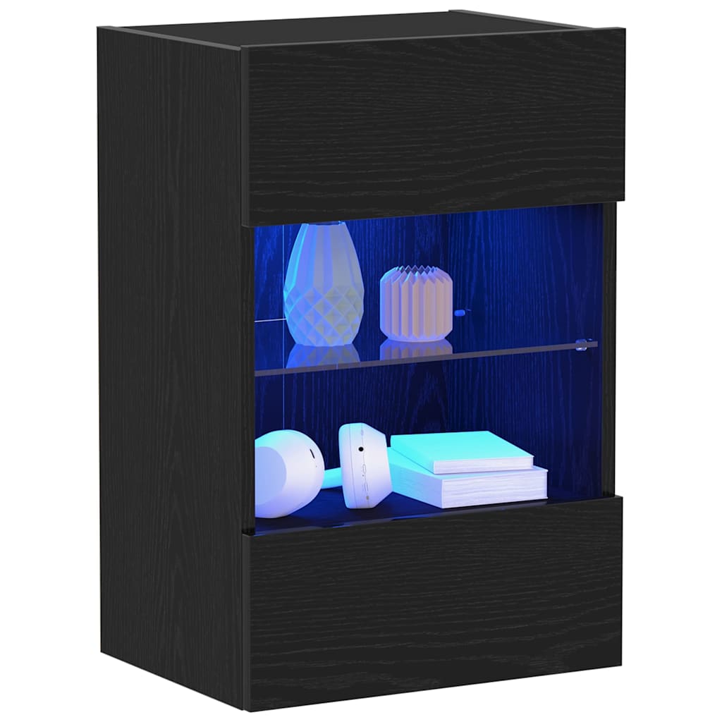 Set mobile TV 2 pcs Nero 40 x 30 x 60,5 cm Legno multistrato