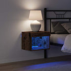 Set mobile TV con led 2 pcs Legno vecchio 40 x 30 x 30 cm