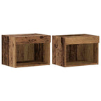 Set mobile TV con led 2 pcs Legno vecchio 40 x 30 x 30 cm
