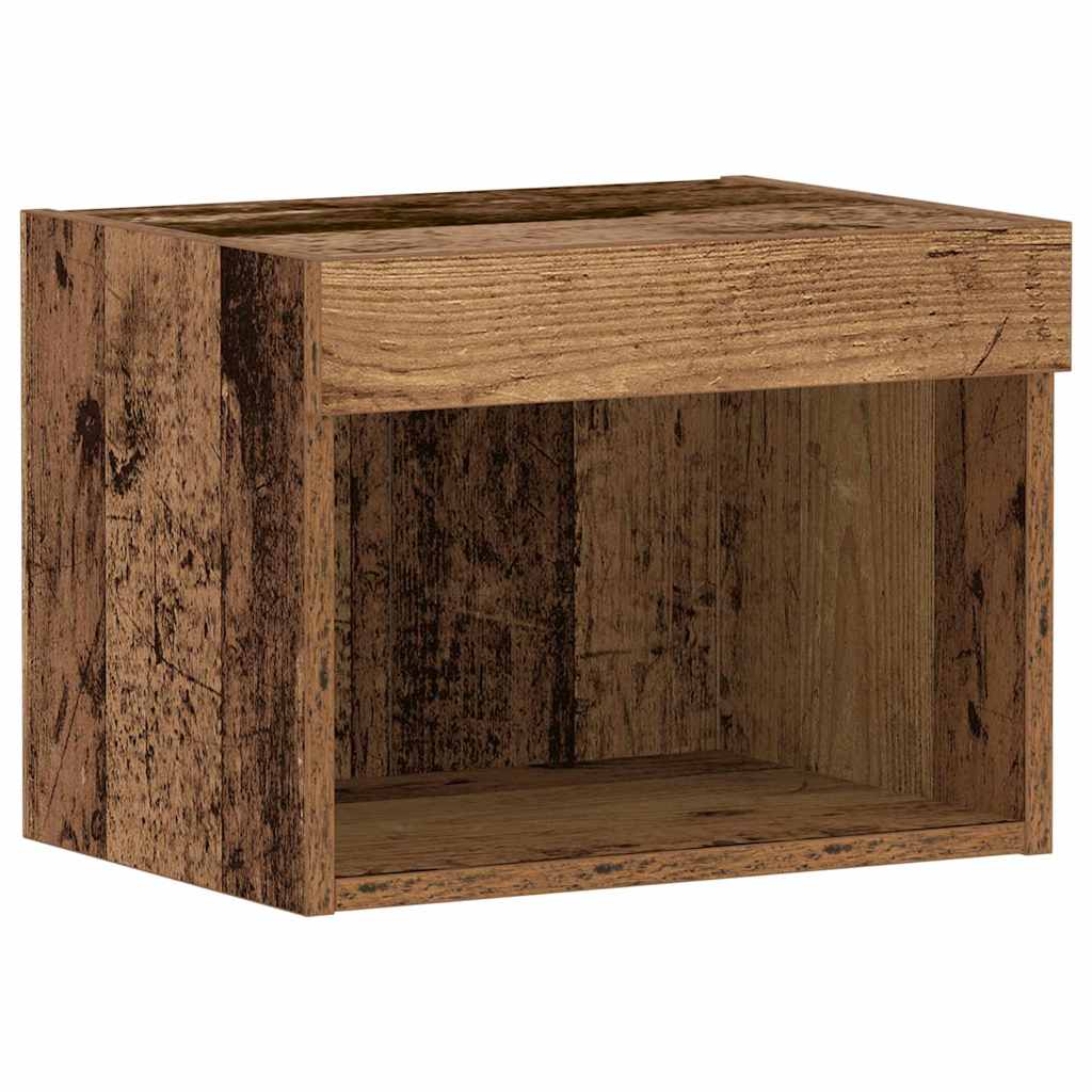 Set mobile TV con led 2 pcs Legno vecchio 40 x 30 x 30 cm