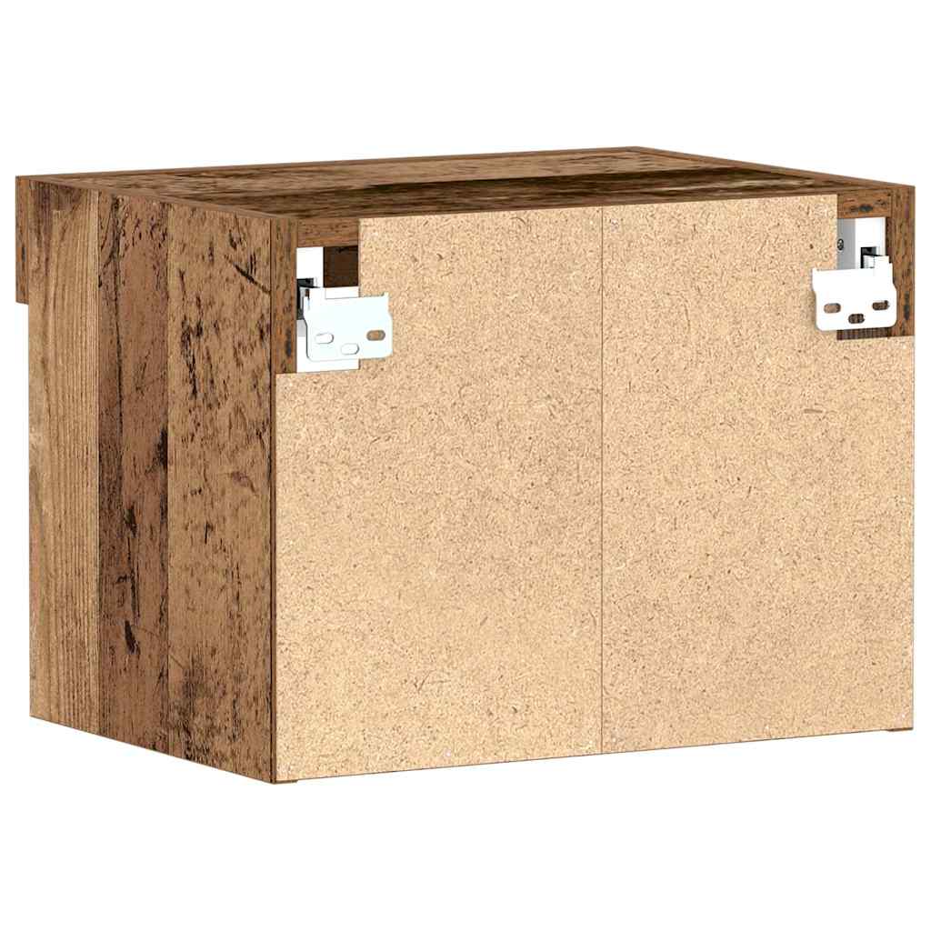 Set mobile TV con led 2 pcs Legno vecchio 40 x 30 x 30 cm