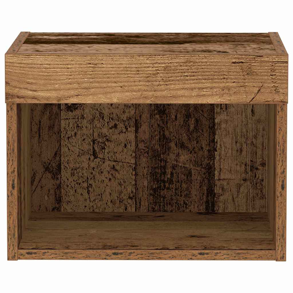 Set mobile TV con led 2 pcs Legno vecchio 40 x 30 x 30 cm