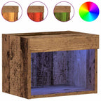 Set mobile TV con led 2 pcs Legno vecchio 40 x 30 x 30 cm