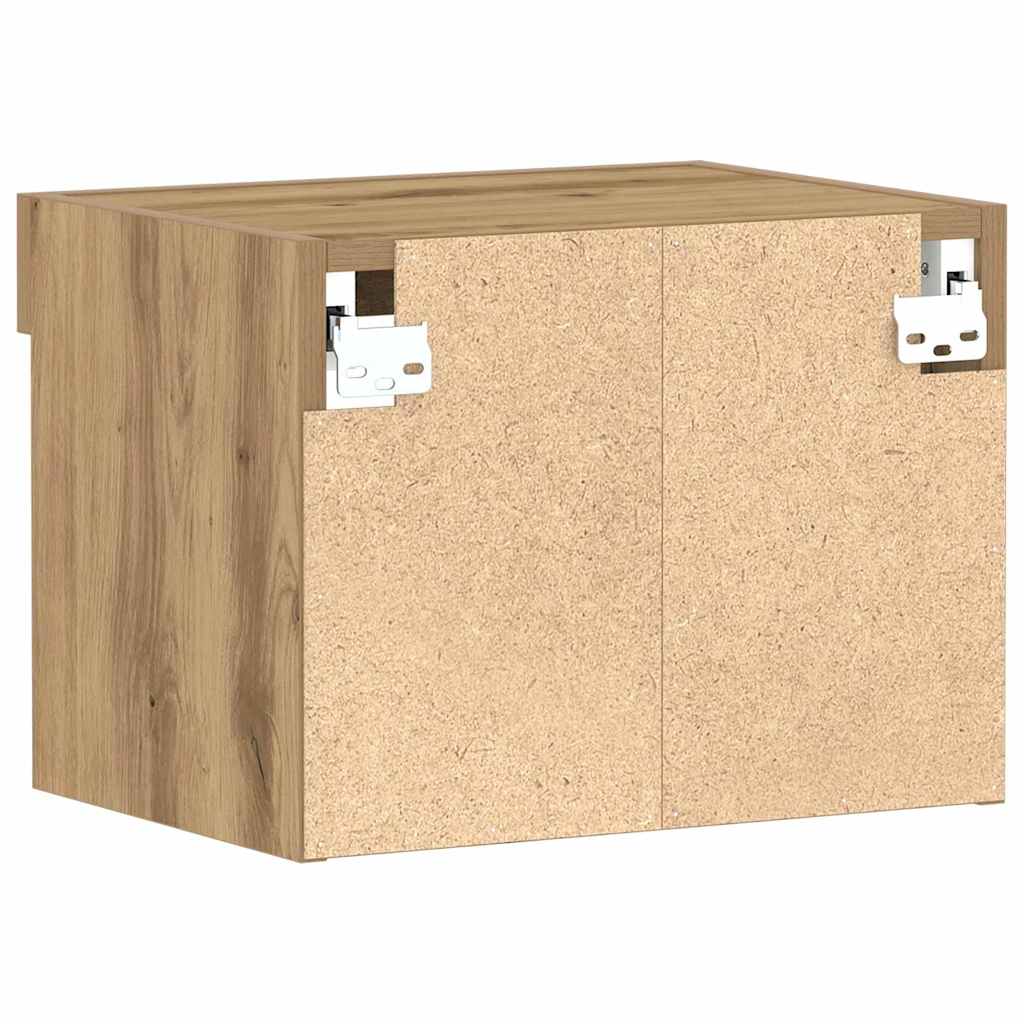Set mobile TV con led Rovere artigianale 40 x 30 x 30 cm