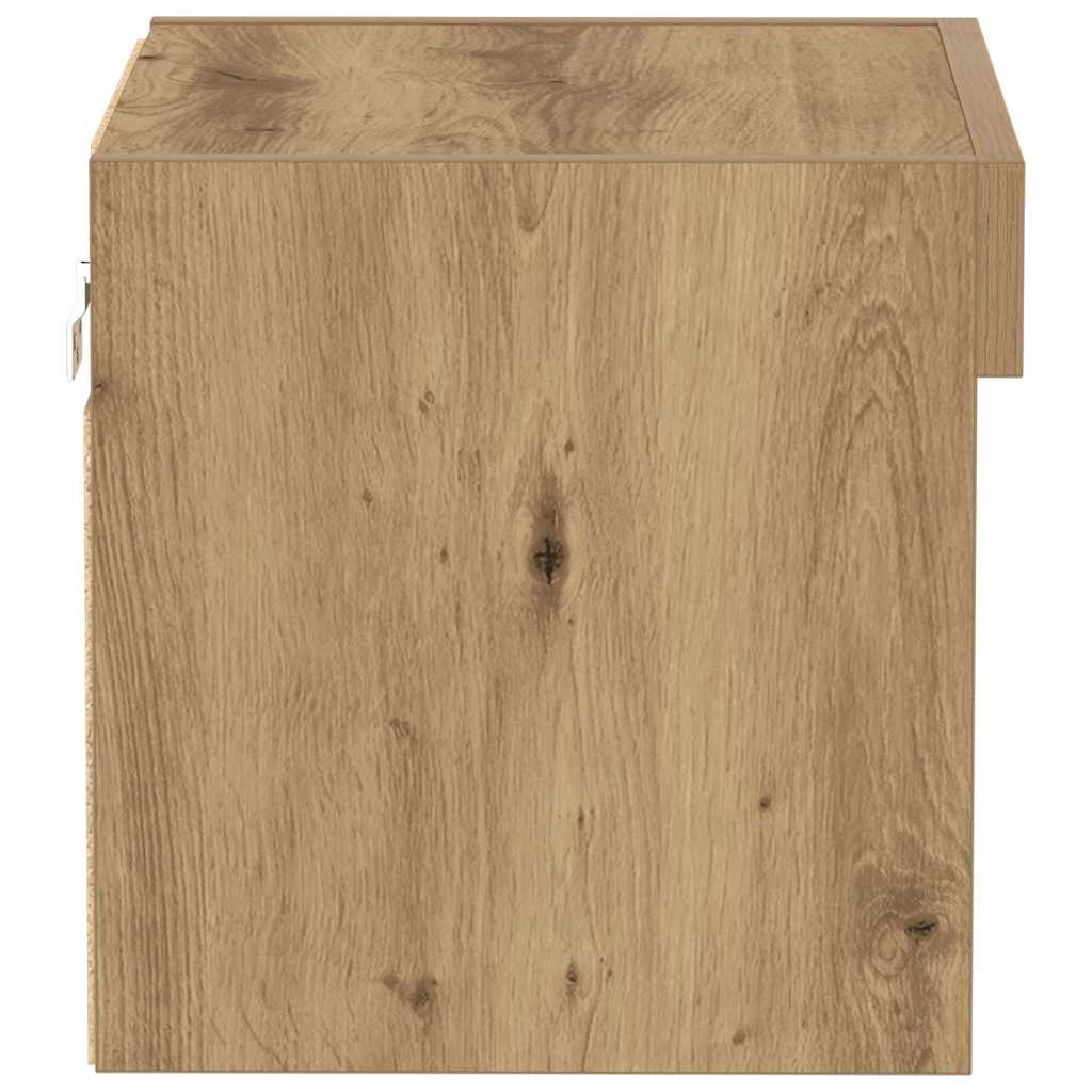 Set mobile TV con led Rovere artigianale 40 x 30 x 30 cm