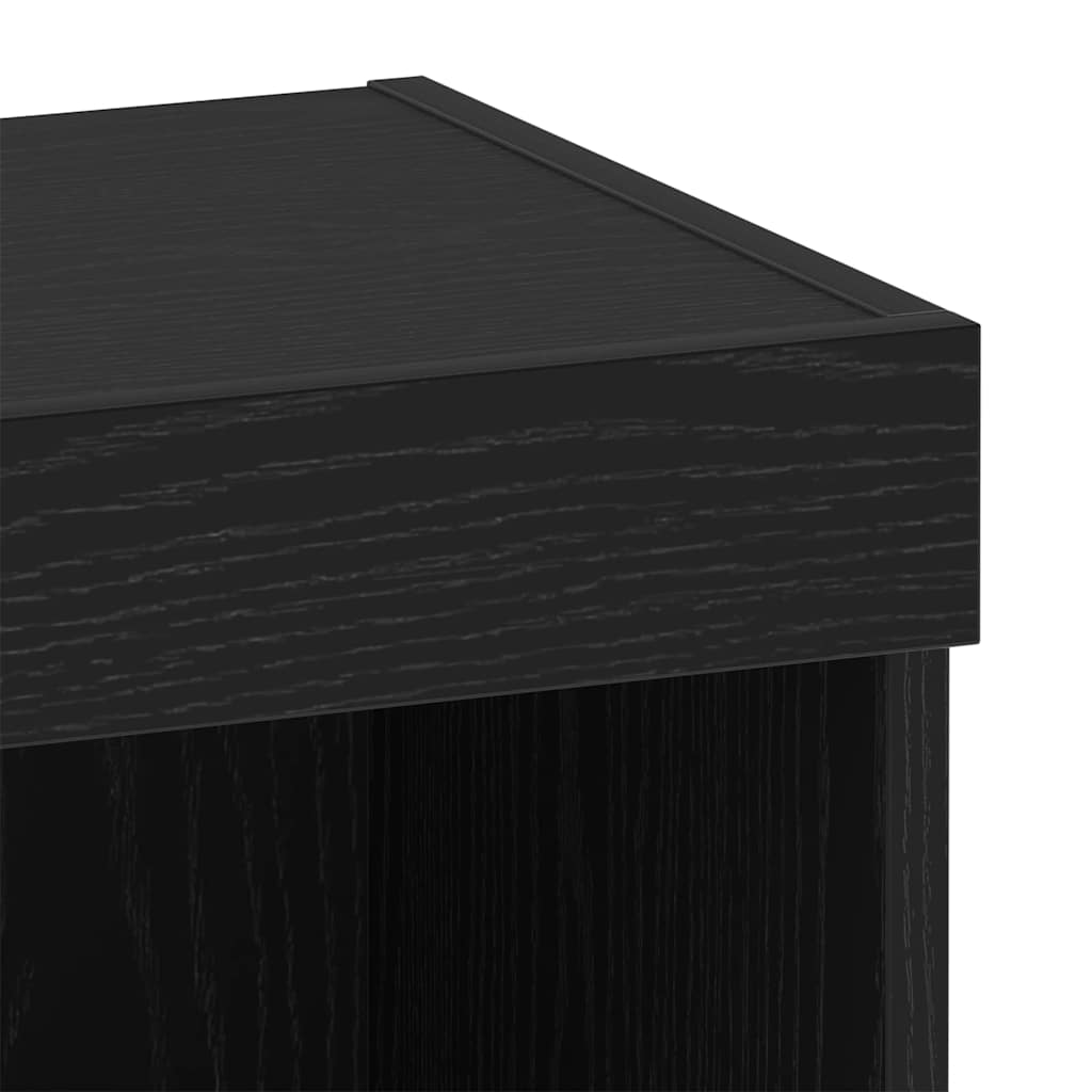 Set mobile TV Rovere Nero 40 x 30 x 30 cm Legno multistrato