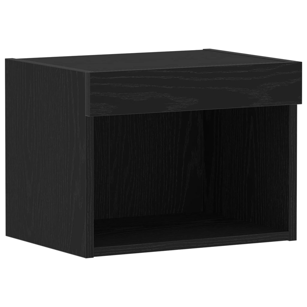 Set mobile TV Rovere Nero 40 x 30 x 30 cm Legno multistrato