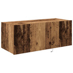 Mobile TV da parete con LED Legno vecchio 80 x 35 x 31 cm