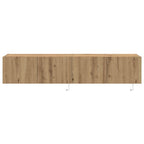 Mobile TV da parete 2 pcs Rovere artigianale 80 x 35 x 31 cm