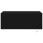 Mobile TV da parete con LED Rovere Nero 80 x 35 x 31 cm