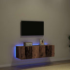 Mobile TV da parete 2 pcs Legno vecchio 100 x 35 x 31 cm