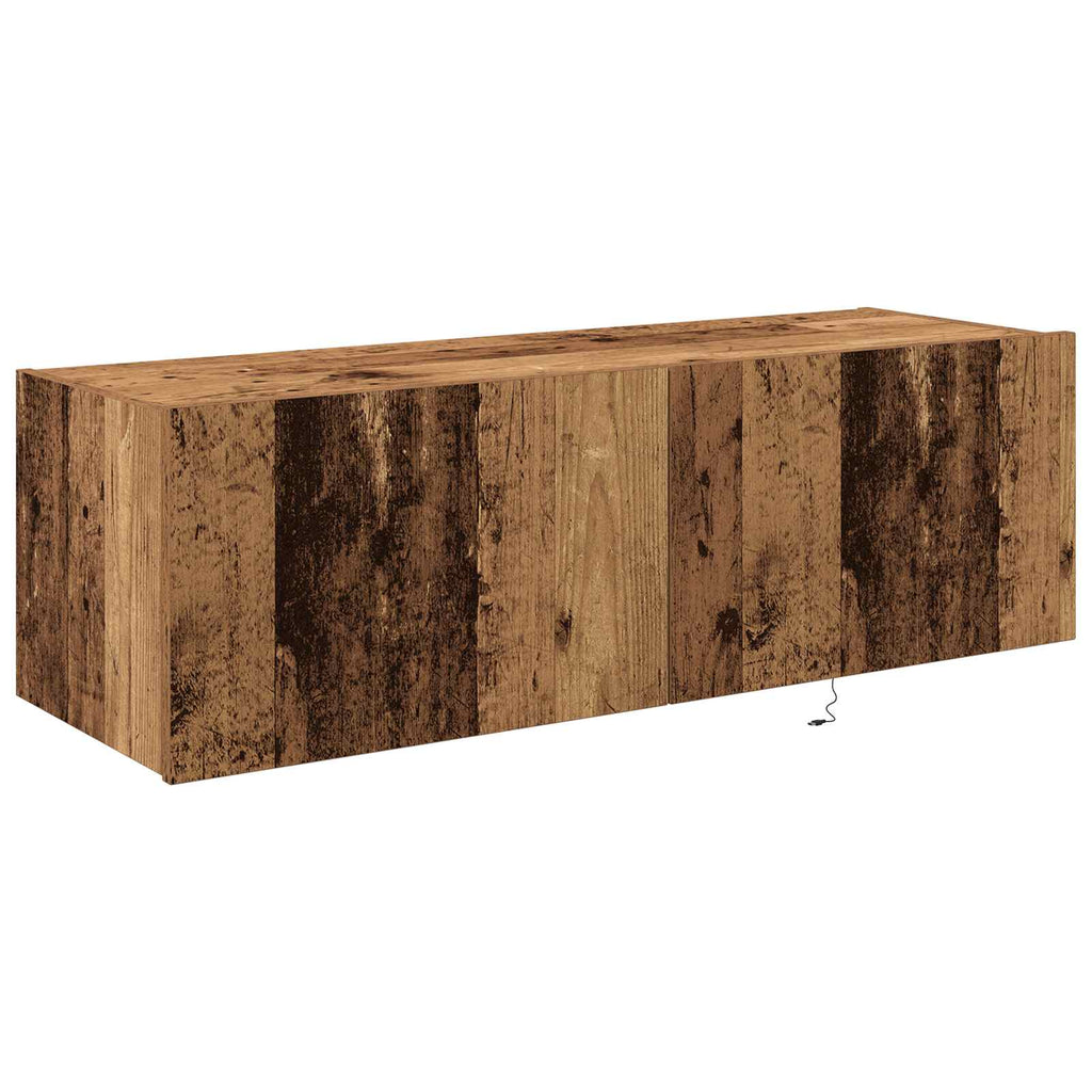 Mobile TV da parete 2 pcs Legno vecchio 100 x 35 x 31 cm