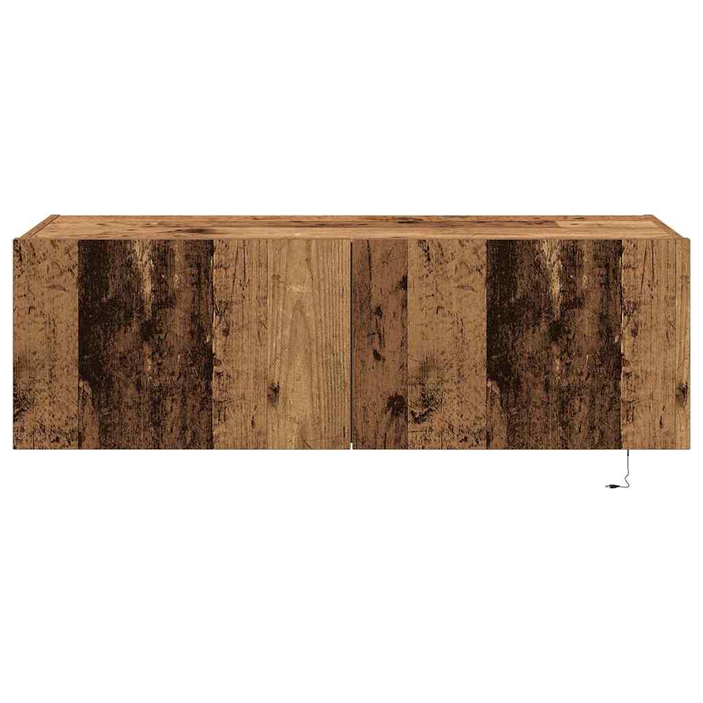 Mobile TV da parete 2 pcs Legno vecchio 100 x 35 x 31 cm