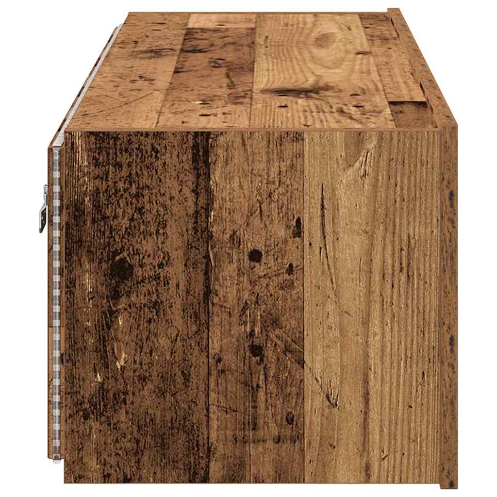 Mobile TV da parete 2 pcs Legno vecchio 100 x 35 x 31 cm