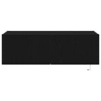 Mobile TV da parete con LED 2 pcs Rovere Nero 100 x 35 x 31 cm