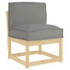 Cuscino Grigio 50 x 40 x 12 cm Tessuto Oxford