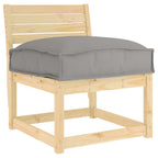 Cuscino Grigio 50 x 50 x 12 cm Tessuto Oxford