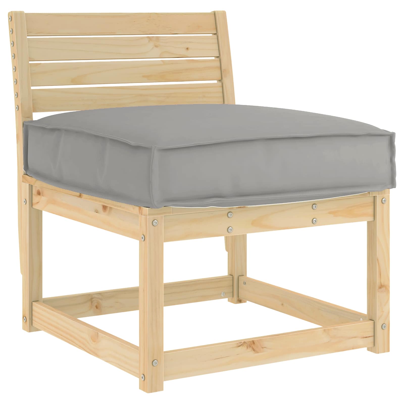 Cuscino Grigio 60 x 60 x 12 cm Tessuto Oxford