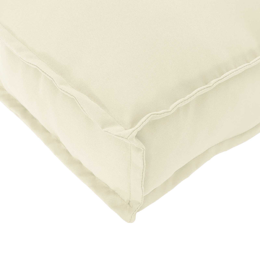 Cuscino Crema 60 x 60 x 12 cm Tessuto Oxford
