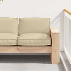 Cuscino Beige 80 x 80 x 12 cm Tessuto Oxford